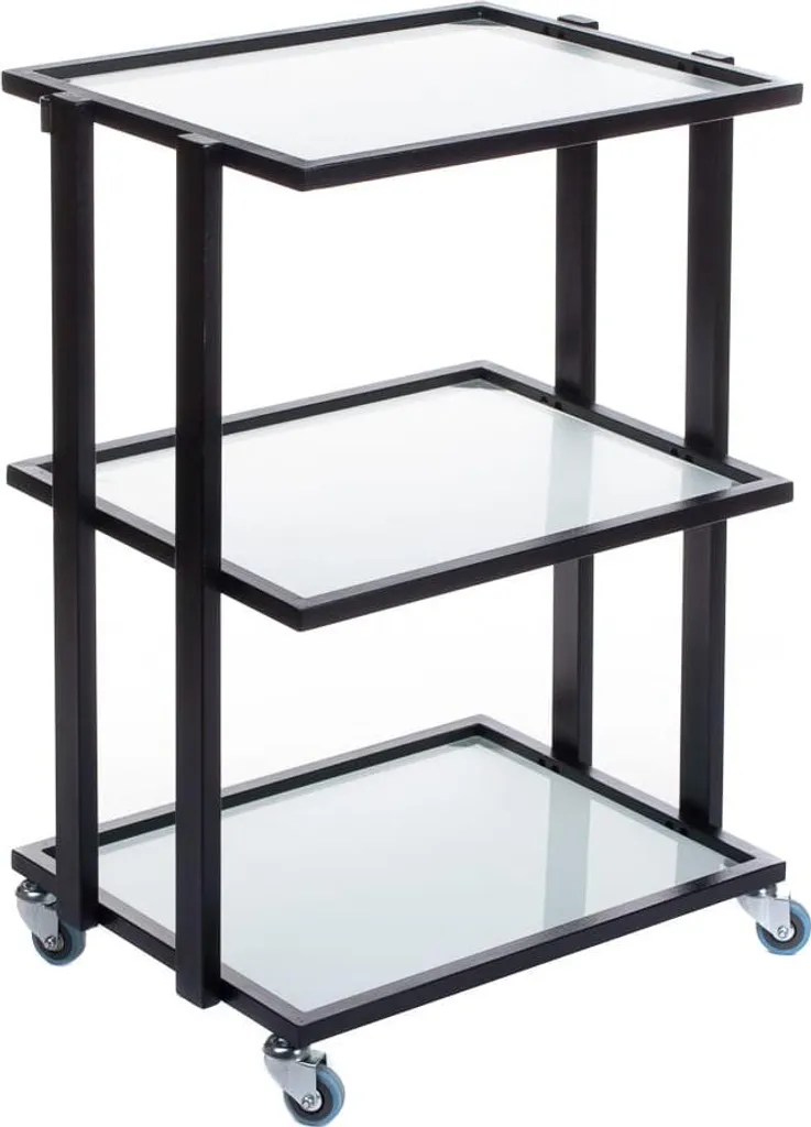 Dites adieu au désordre avec la commode noire BCH-5043 stable et robuste