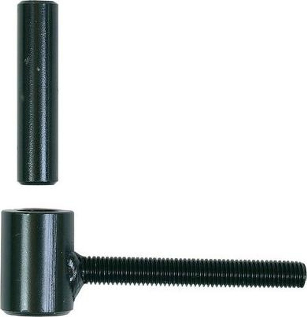 Standardscharnier Ø14 Kataphorese schwarz ING FIXATIONS - Schwanz Gewindestange 10x80 - A000390