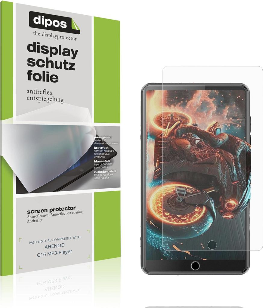 4x Schutzfolie für AHENOD G16 MP3-Player matt Displayschutzfolie Folie Display Schutz dipos