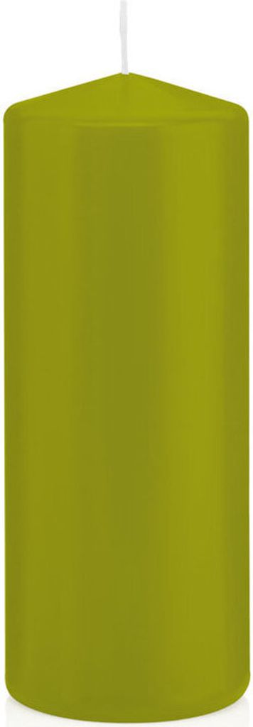 Stumpenkerzen grün 150 x Ø 58 mm, 16 Stück, russarm, tropffrei, hochwertiger Docht