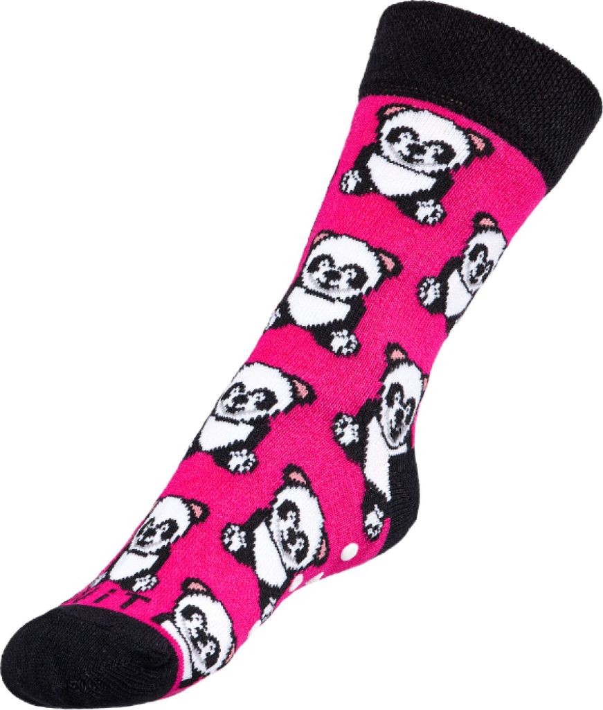 Baby Panda Socken - 20-24 - Rosa,Weiß,Schwarz