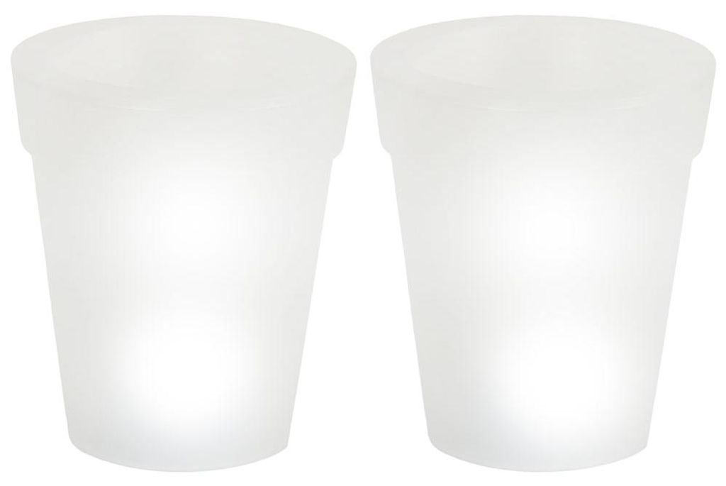 2er Set LED Solar-Blumentöpfe zur Produktbild 