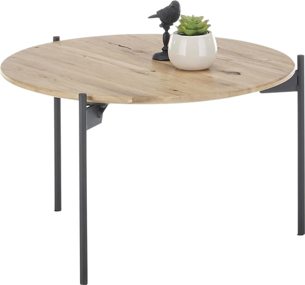 Table Basse Robuste en Chêne Massif ASSUAN - Finition Durable 55cm