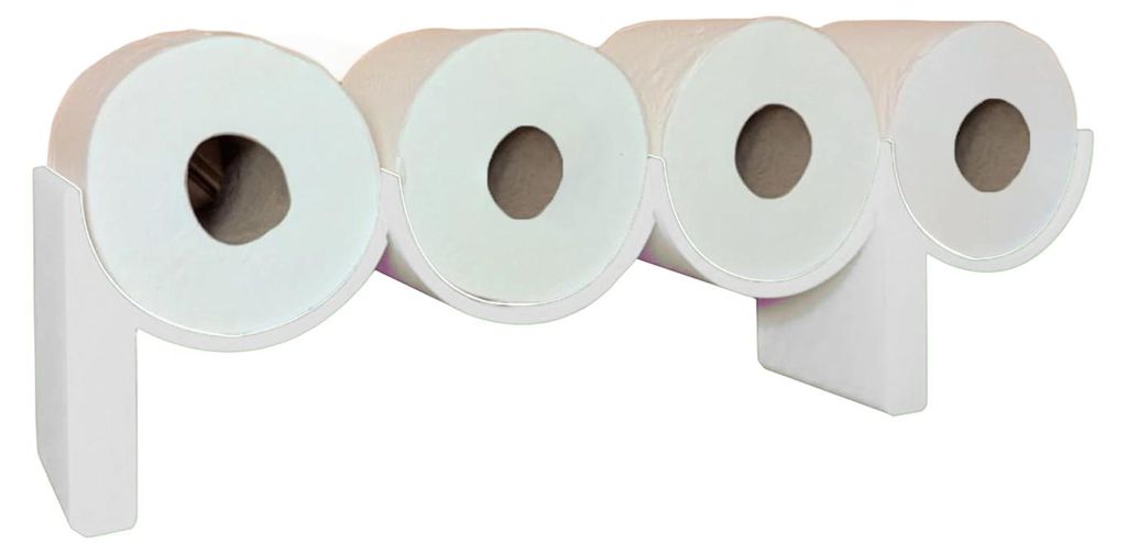 Dekorativer Toilettenpapierhalter in Kacka-Form, Spender für 4 Rollen, Badezimmerdeko, Einzugsgeschenk