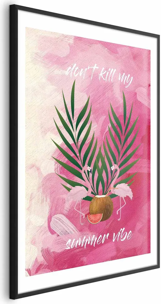 Poster Summer Vibe 40x60 cm con cornice nera con margine