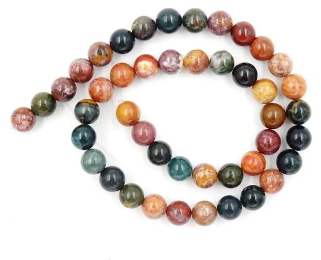Perles en quartz océanique 10mm anti-ternissement pour création de bijoux