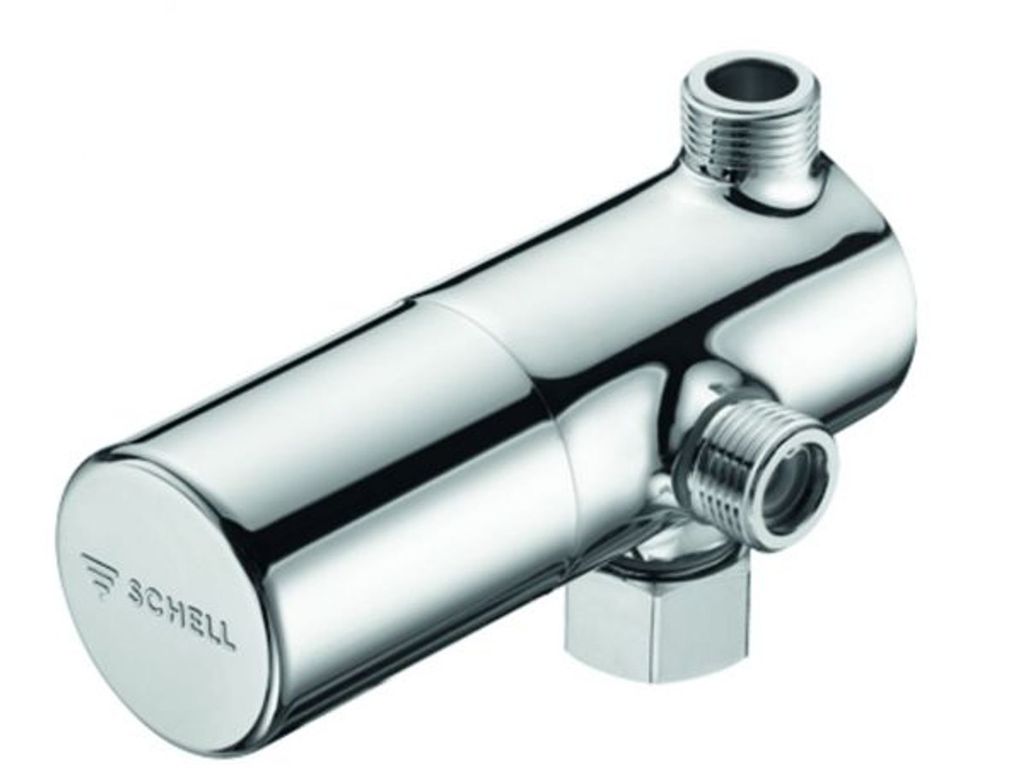 SCHELL Eckventil-Thermostat RV, Filter, 3/8', chrom