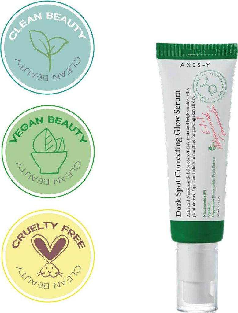 Axis-Y Dark Spot Correcting Glow Serum Brightens & Moisturizes - 50ml