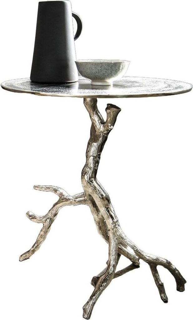 Beistelltisch 42 x 42 x 52 cm Branchsilver