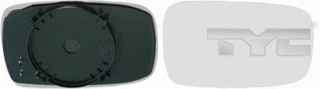 TYC Spiegelglas Außenspiegel Rechts für FORD MONDEO II Kombi (BNP) Konvex Beheizbar 310-0043-1