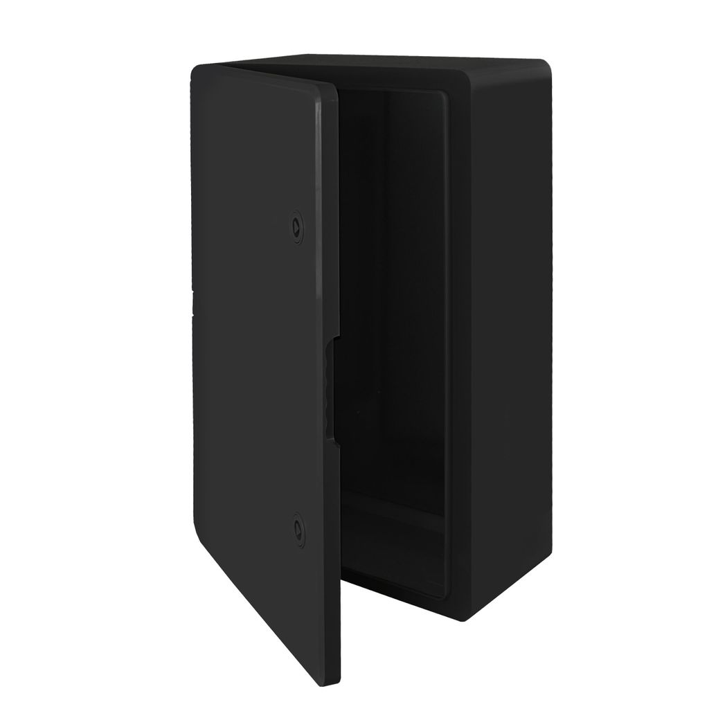 Schaltschrank ABS 400x600x200 Schwarz Kunststoff IP65 Gehäuse Schrank Industriegehäuse Leergehäuse