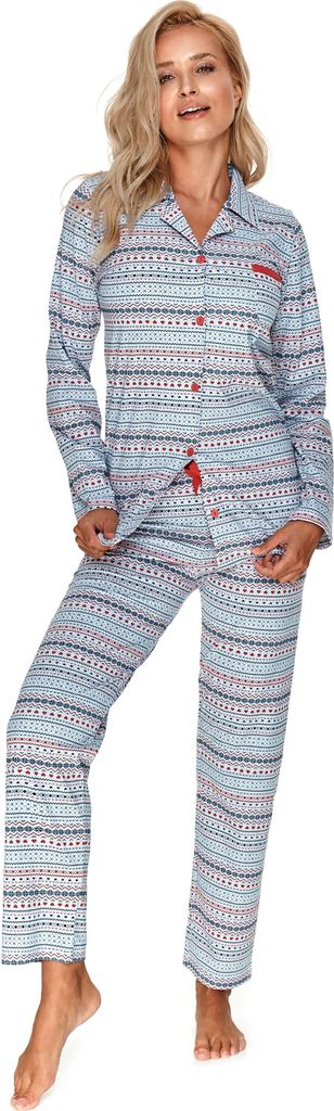 Merry Style Damen Schlafanzug MSTR2001 (Bunte Streifen-1C, Produktbild 