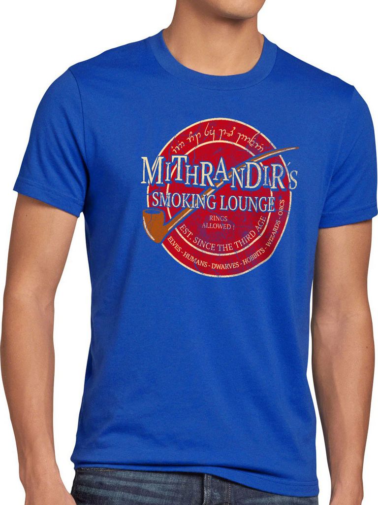 style3 Mithrandir ́s Smoking Lounge Herren Vintage T-Shirt