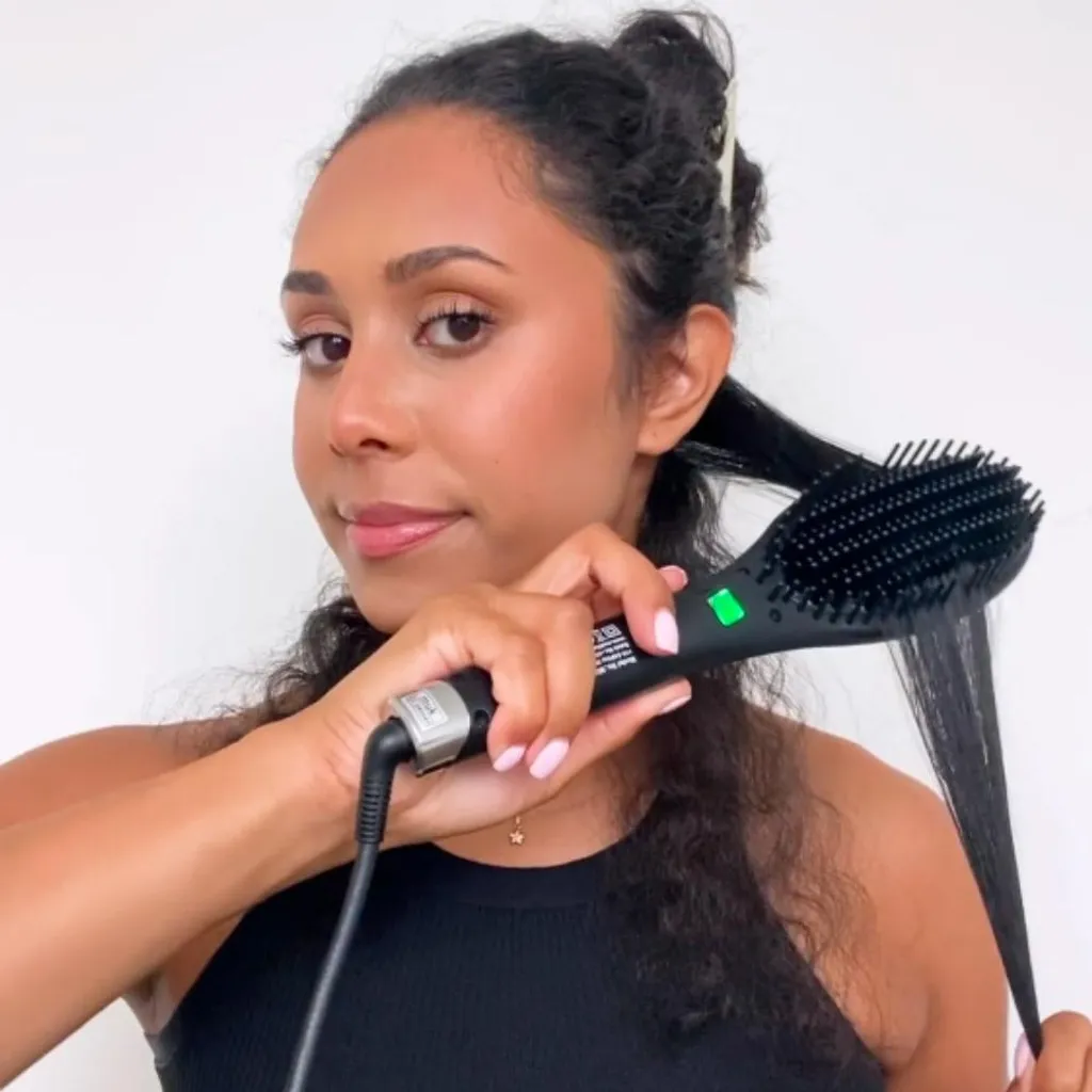 Brosse chauffante lissante Muk Hot Paddle Brush pour gagner du temps - 6