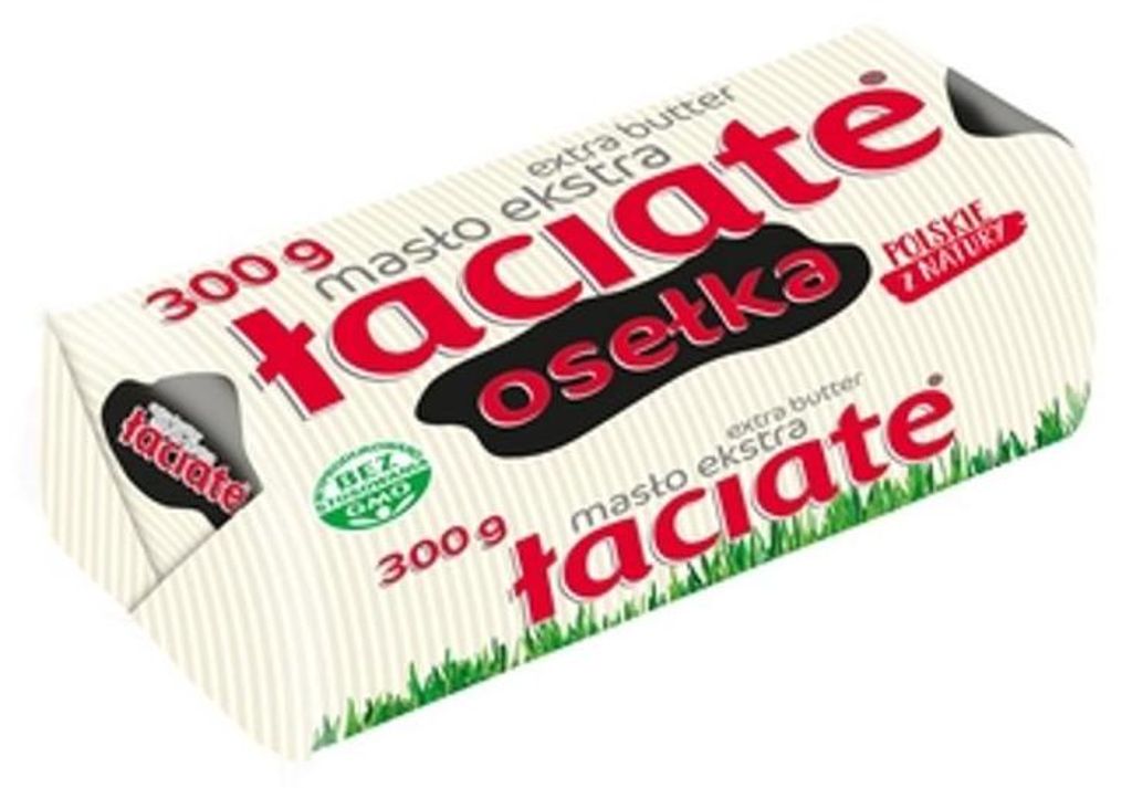 Łaciate Masło Ekstra Osełka Polskie bez GMO 300 g Zdjęcie produktu 