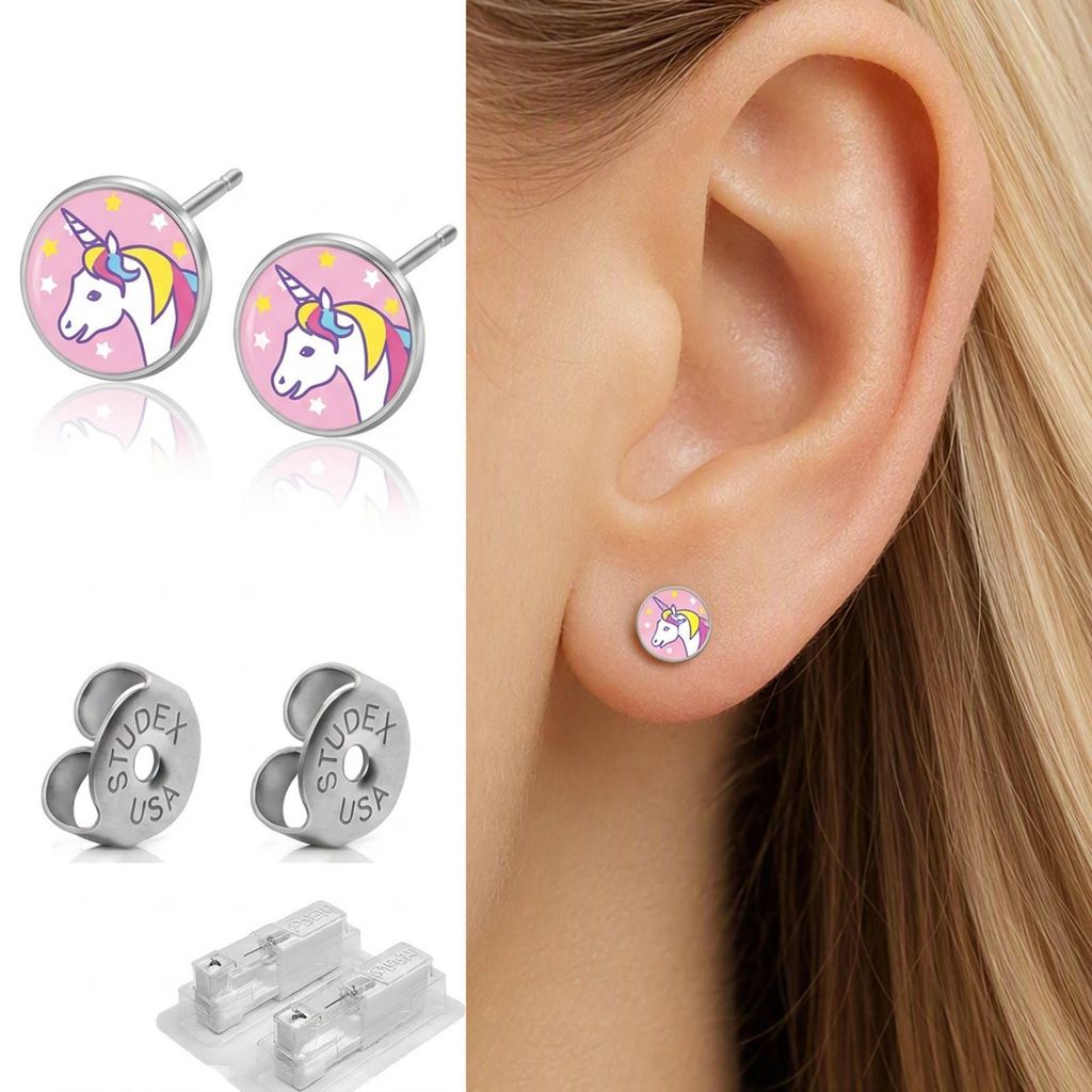 Medizinische Ohrstecker / Erstohrstecker Studex „Einhorn“ Produktbild 