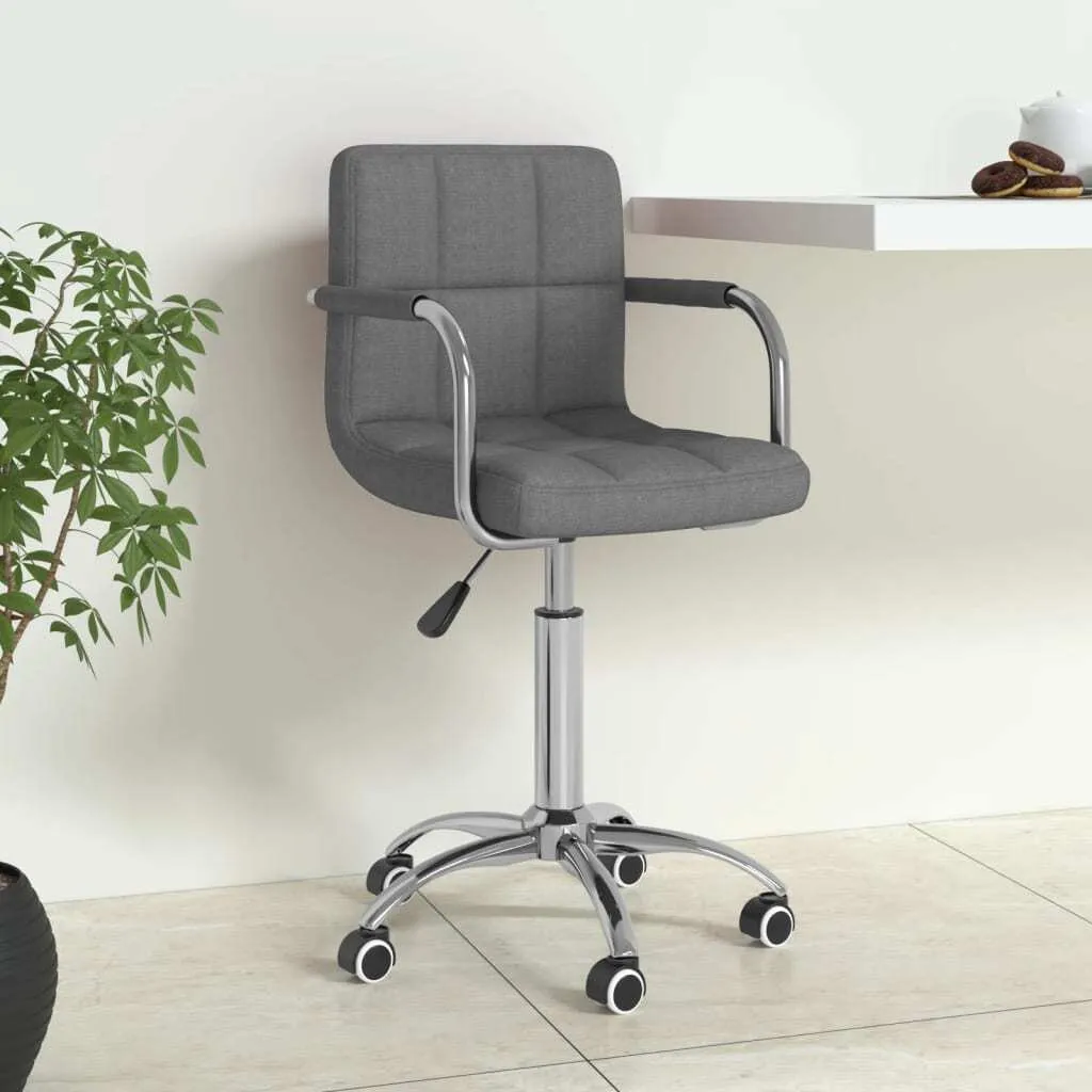 Sedia Girevole Tessuto Grigio Chiaro Design 3598316 | Tendenza 2025