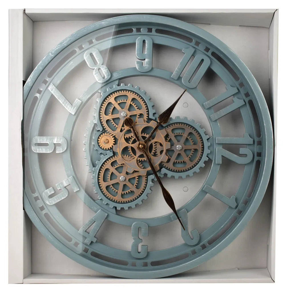 Horloge Ramsey en métal multicolore 50 cm, design géométrique moderne - 6