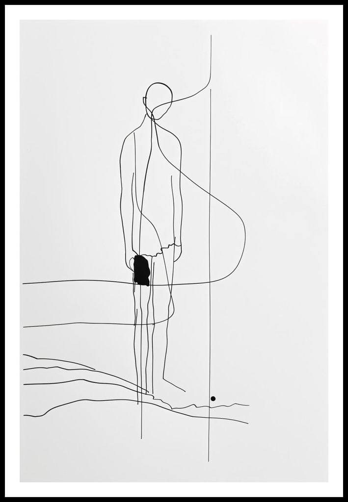 Plakat 61x91,5cm Einsame Wanderung