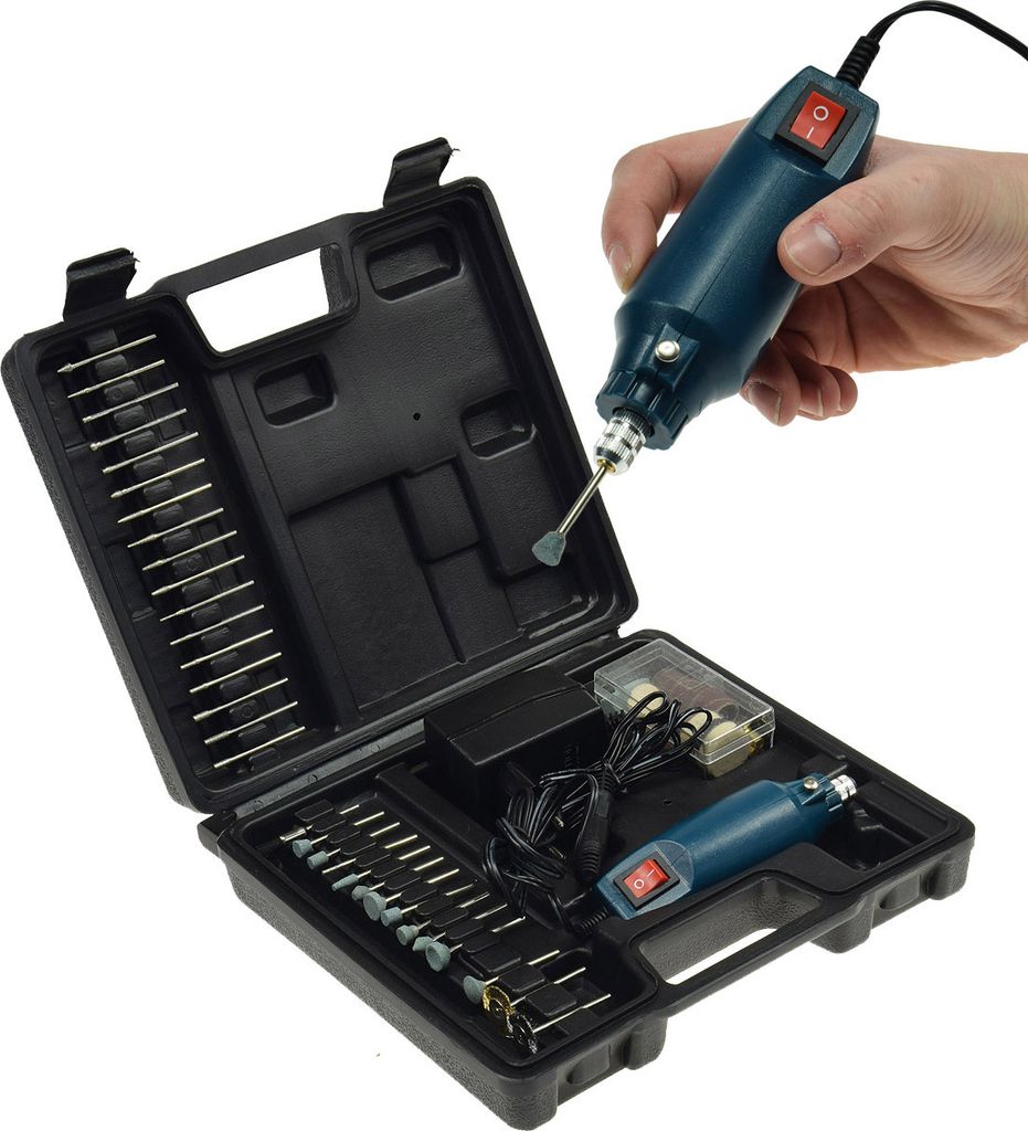 Mini Bohrmaschine Gravur & Polier Set Produktbild 