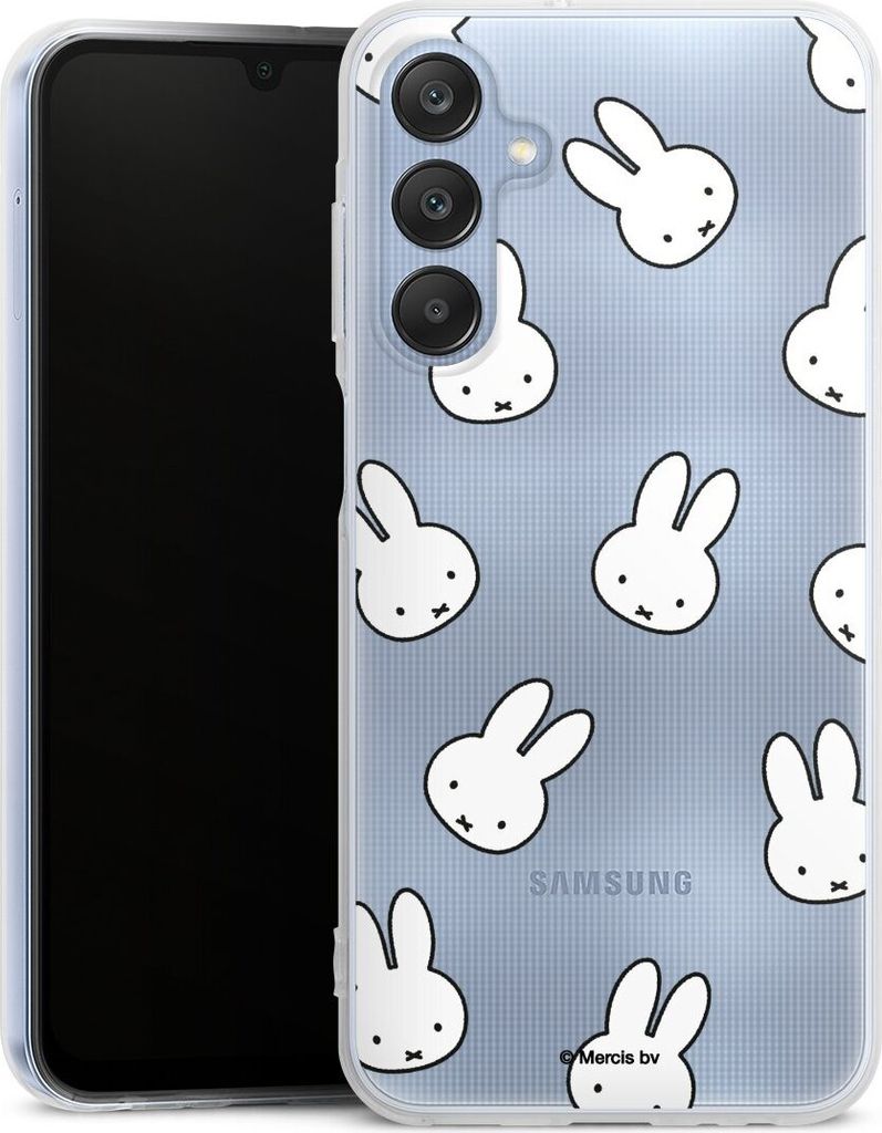 DeinDesign Handyhülle für Samsung Galaxy A25 5G Silikon Hülle Case Smartphone Schutzhülle Muster transparent Miffy
