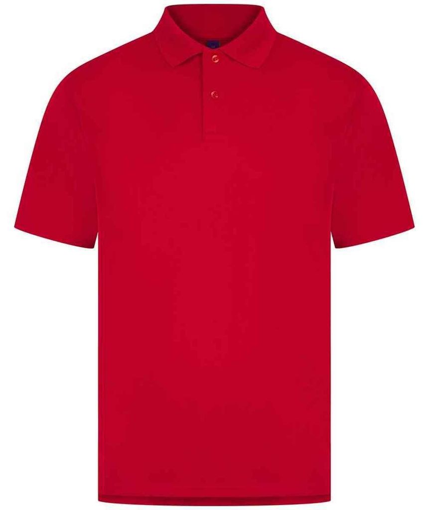 Henbury - Poloshirt für Herren, Feuchtigkeitsabweisend, CoolPlus LT5768 (XXL) (Rot)