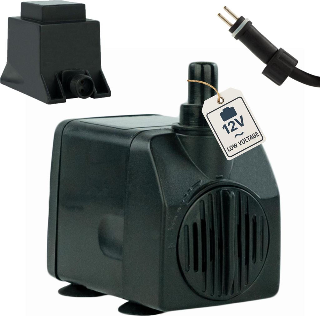 Wasserspiel-Pumpe 12 V – 450 L/H | nur 5 Watt | 7m Kabel | Produktbild 