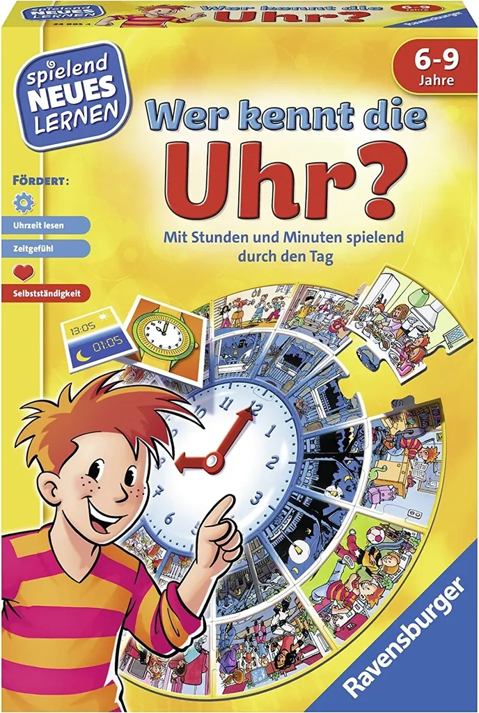 Lecture de l'heure difficile ? Wer kennt die Uhr? La solution ludique