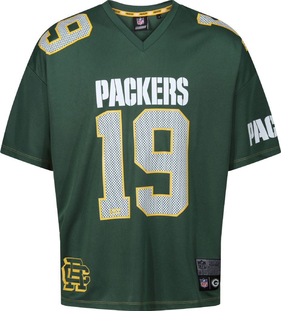 Recovered T-Shirt NFL Packers Est 19 Oversized im lockeren Schnitt Green L