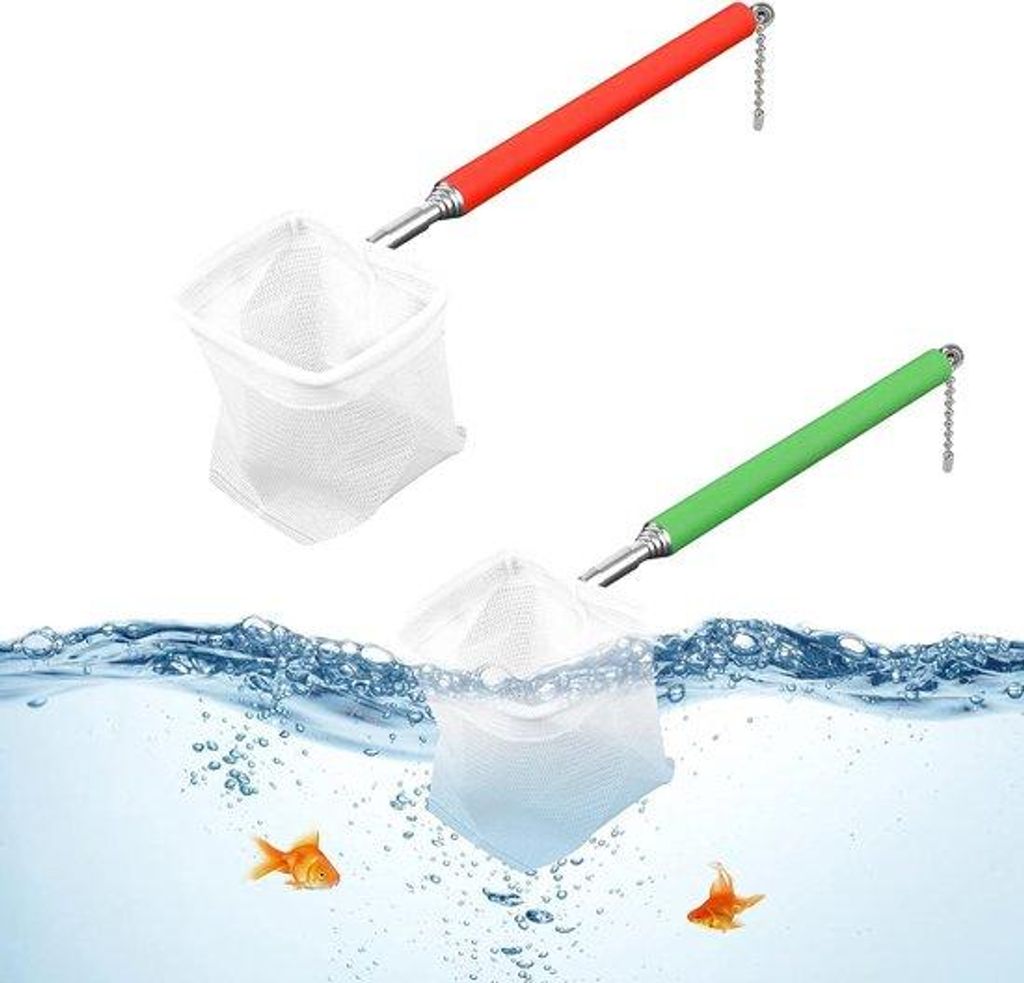 Aquariumnetz für Garnelen und Fische - 2 Stück - ideal für Aquarien