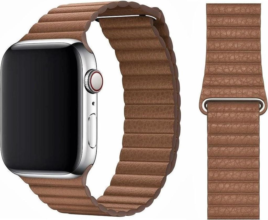 Original Apple Leather Loop Armband Größe M 42/44/45mm Produktbild 