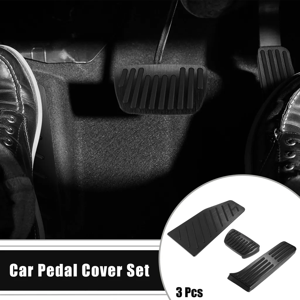 Rénovez votre Pédalier Toyota RAV4 - Couvre-Pédales Noir Anti-Glisse 3 Pcs
