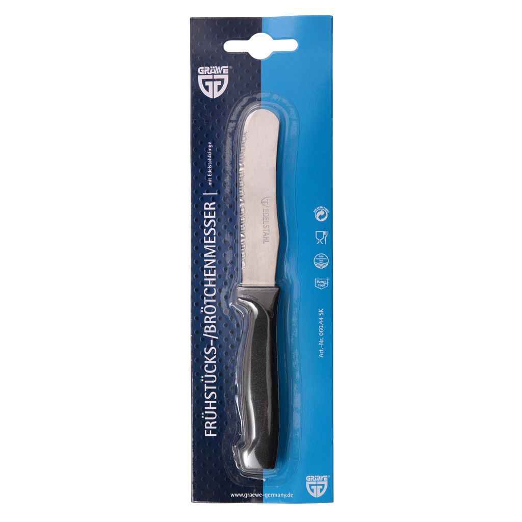 GRÄWE Frühstücks-/Brötchenmesser auf Karte, Serie "BASIC" Produktbild 