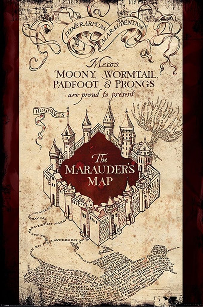 Harry Potter - Karte des Rumtreibers - Poster