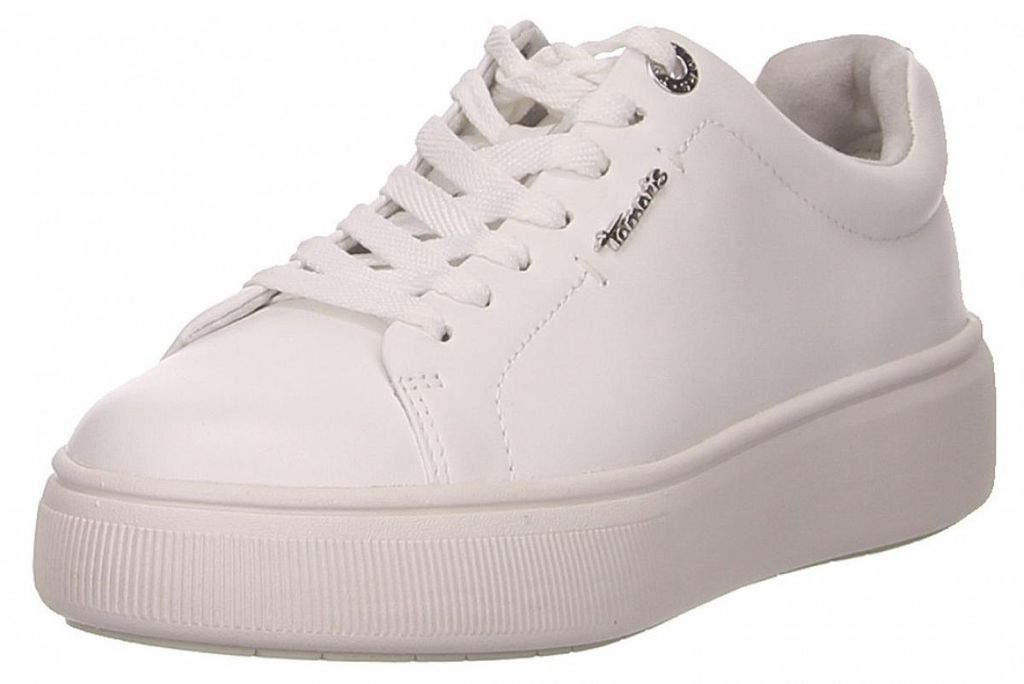 Tamaris Sporthalbschuhe Formsohle modisch in weiss/weiss Produktbild 
