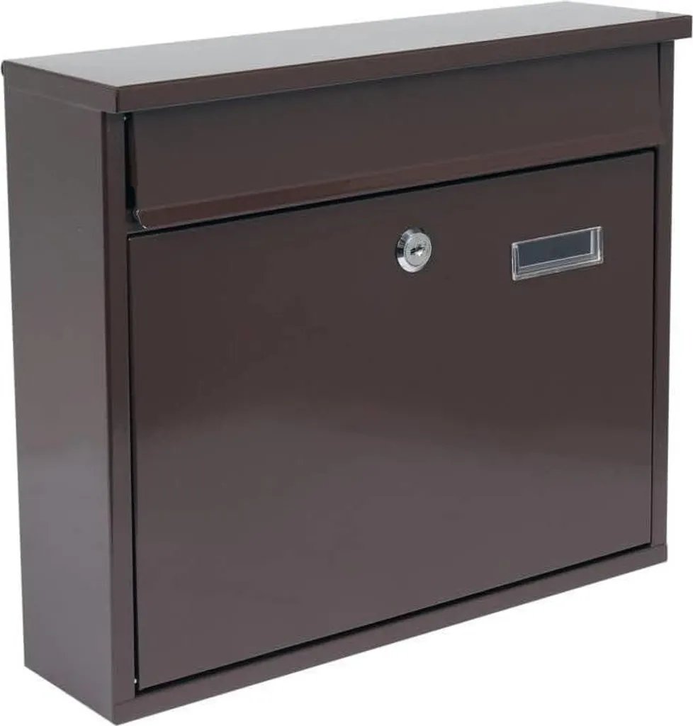 Boîte aux lettres anti-pliure brune 310 x 360 mm - Fini le courrier abîmé