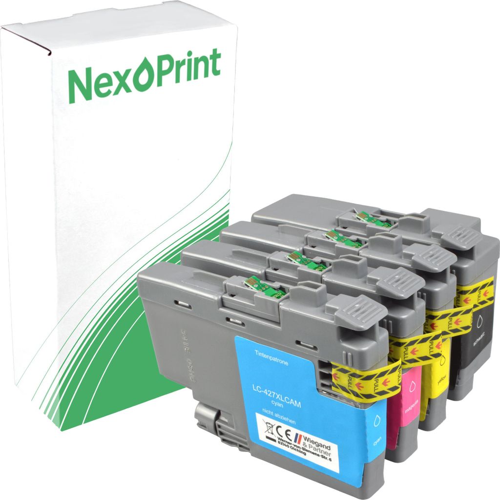 NexoPrint LC-427XL Multipack (Schwarz + Farbe) Druckerpatronen kompatibel zu Brother MFC-J5740DW MFC-J6540DW MFC-J6740DW MFC-J6955DW ca. 21000 Seiten