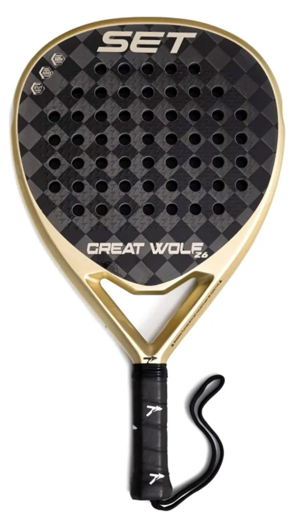 Raquette Padel Great Wolf Légère et Maniable - Set Complet Multicolore