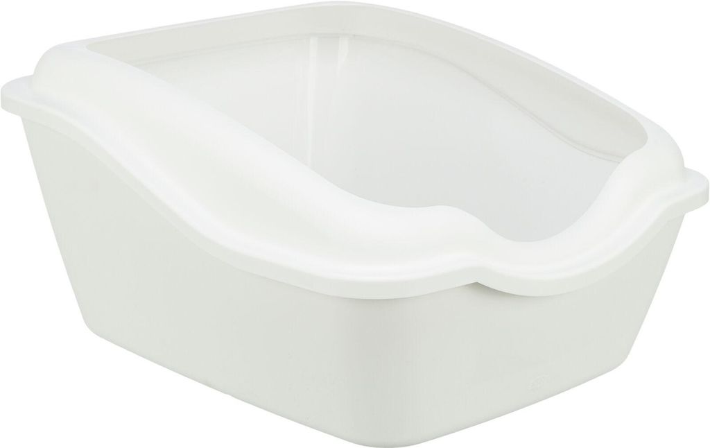TRIXIE Katzentoilette Cleany Cat, mit Rand - weiß - 45 × 29 Produktbild 
