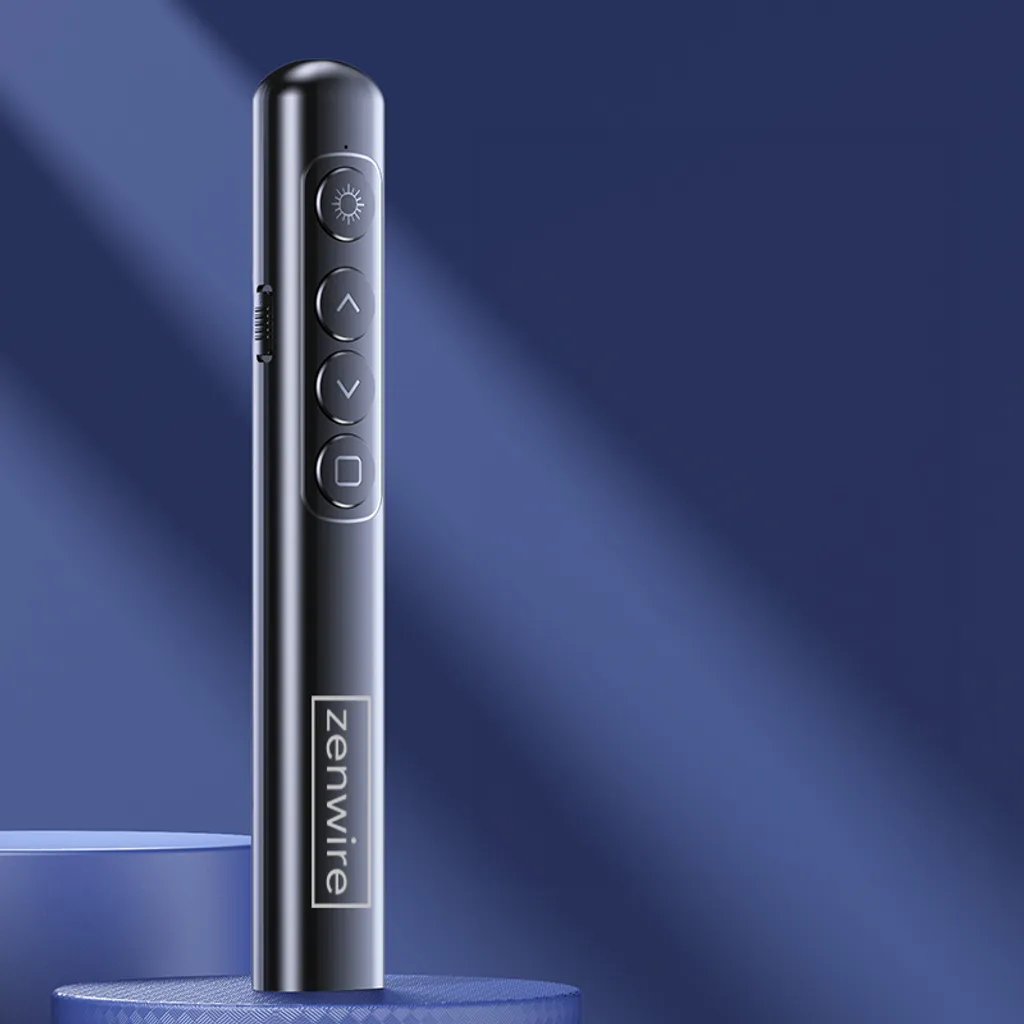 Pointeur laser sans fil noir avec télécommande USB pour présentation - 8