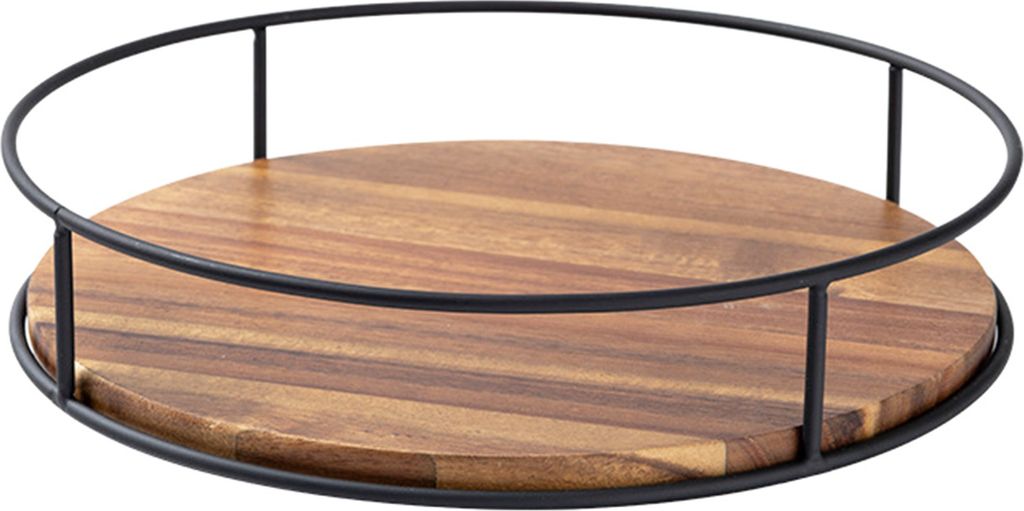 Ablagefach-Organizer, multifunktional, 360-Grad-Drehung, Lazy Susan-Drehteller aus Holz, Küchenarbeitsplatten-Organizer