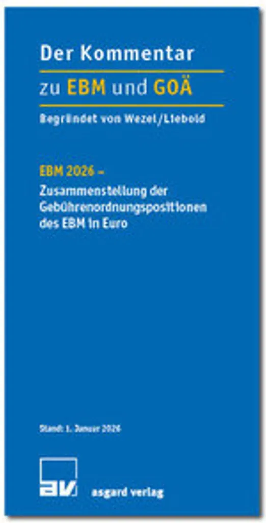 Répertoire des honoraires EBM 2026 : barème des tarifs de santé Euro