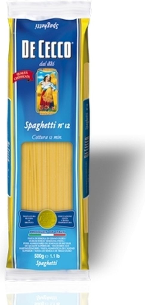Nudeln Pasta Spaghetti n° 12 5 x 500 gr. - De Cecco Immagine del prodotto 