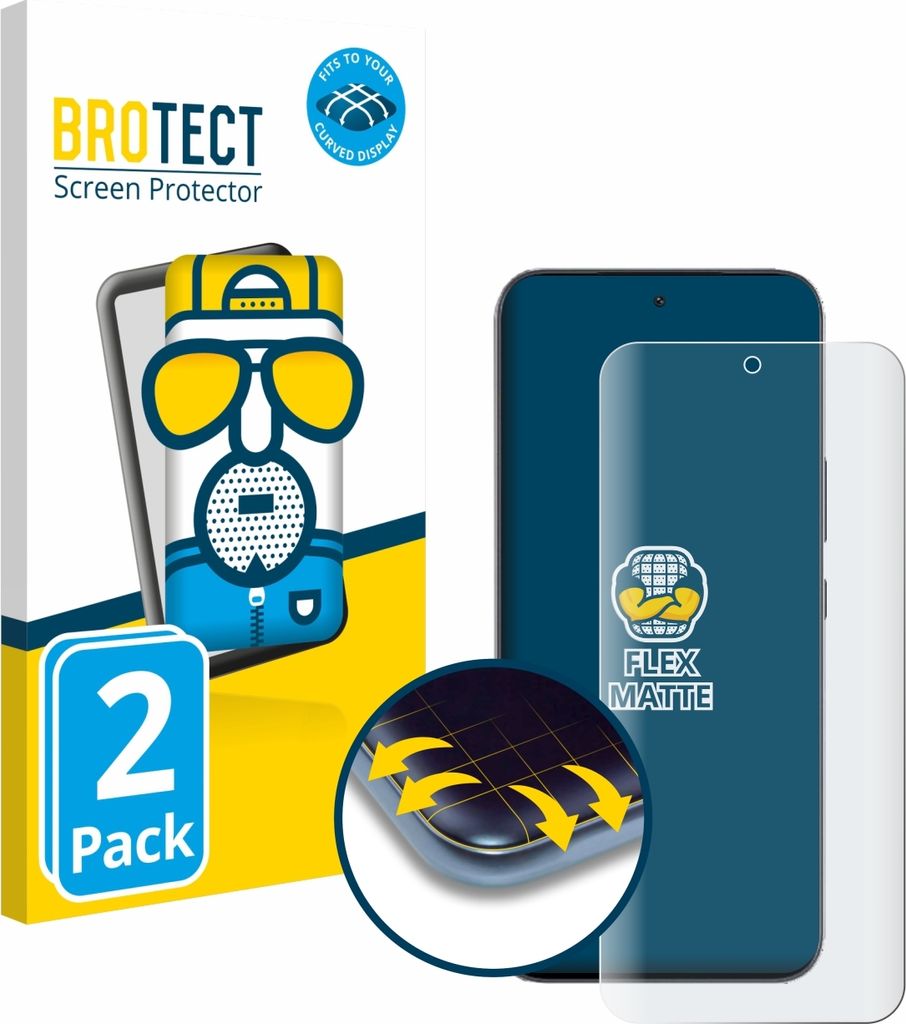 2x BROTECT Fullscreen Schutzfolie für Infinix GT 30 Pro Displayschutz Folie Fullcover Matt Entspiegelungsfolie