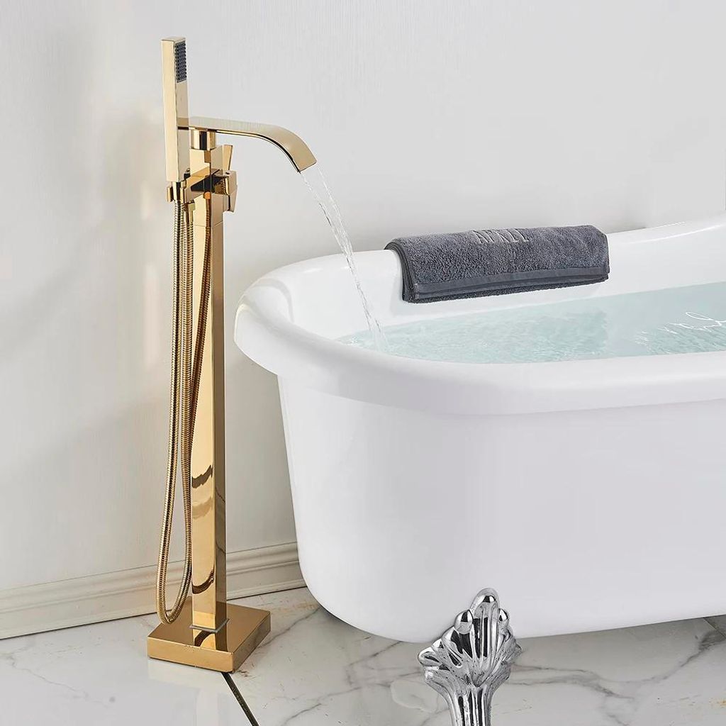 Grifo de ducha para bañera, de montaje en el suelo, con dos Imagen del producto 
