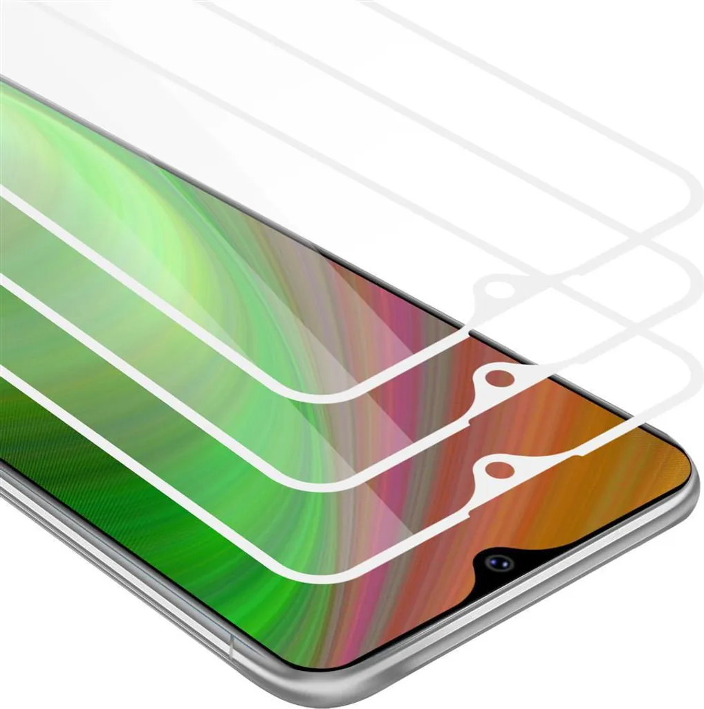 Vivo Y95: Vetro Temperato Cadorabo 3x - Copertura Totale 2.5D Nero