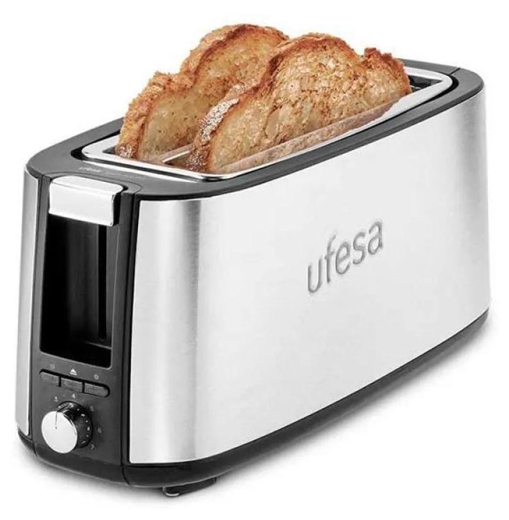 Ufesa Duo Plus, 2 dischi, argento, acciaio inox, pulsanti, Immagine del prodotto 