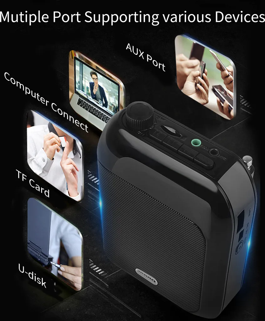 Sistema Audio Portatile Bluetooth con Microfono Wireless - Ricaricabile - 2