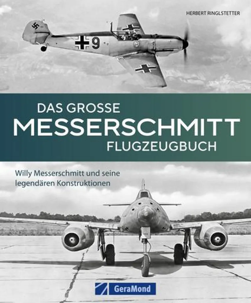 Grand livre de l'avion Messerschmitt avec schémas et plans d'époque