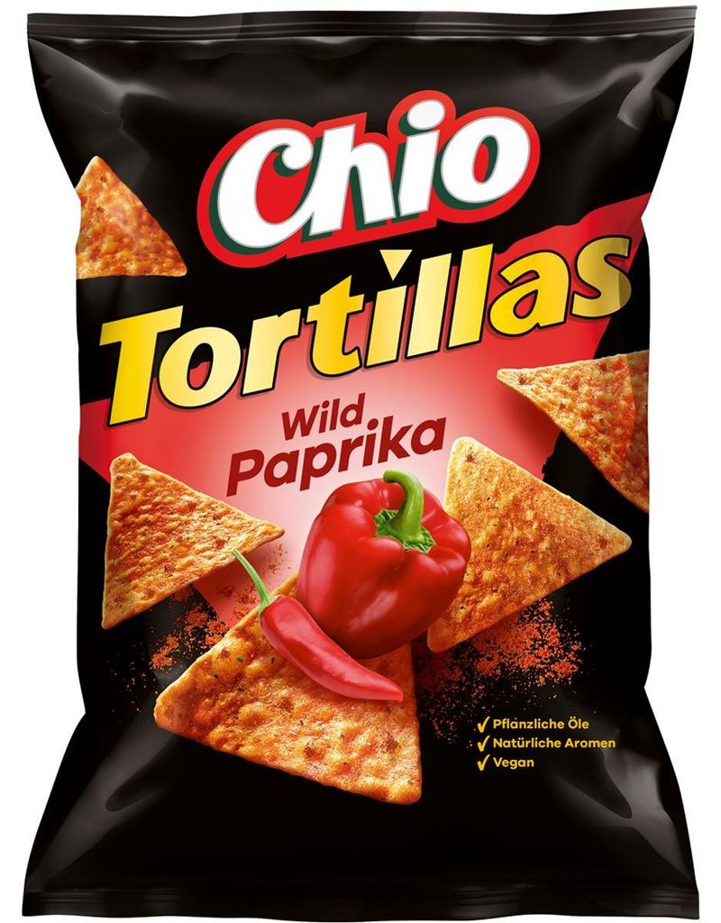 Chio 3190 Chio Mais-Snack mit Paprika-Geschmack Chips 110,0 Immagine del prodotto 